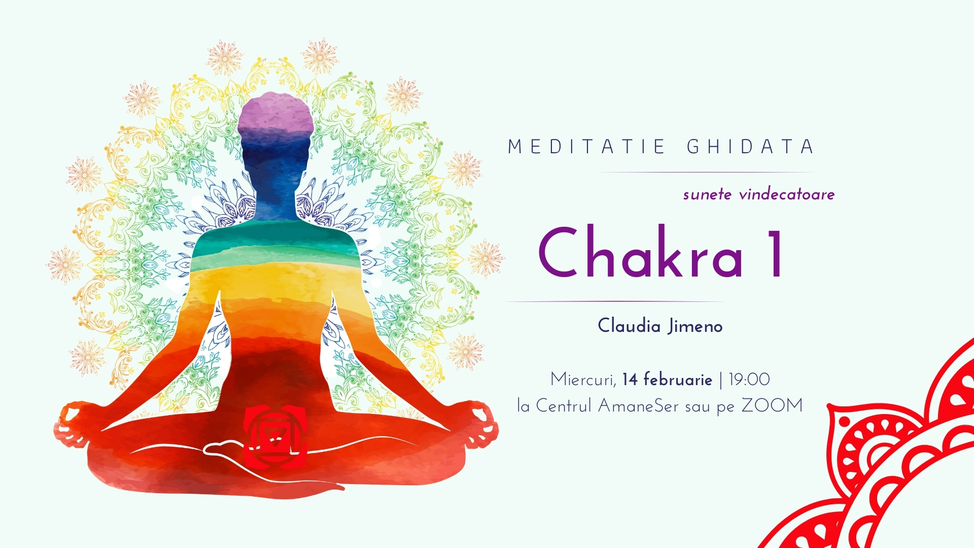 Meditatie ghidata cu sunete vindecatoare Chakra 1